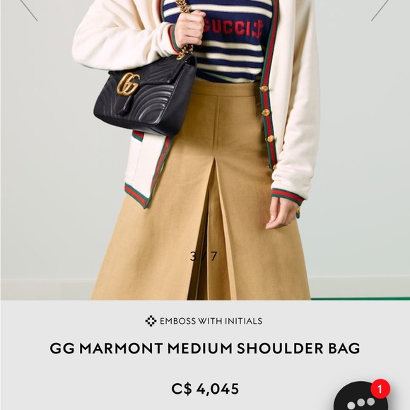 GG MARMONT MEDIUM SHOULDER BAG - Picture 12 of 14